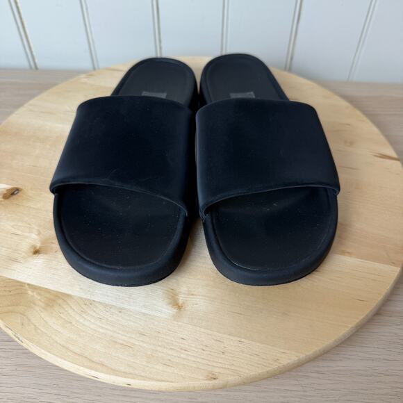 LULULEMON Restfeel Slide Sandal Women Size 9 Black Recovery Slip On Cushioned - Picture 4 of 13